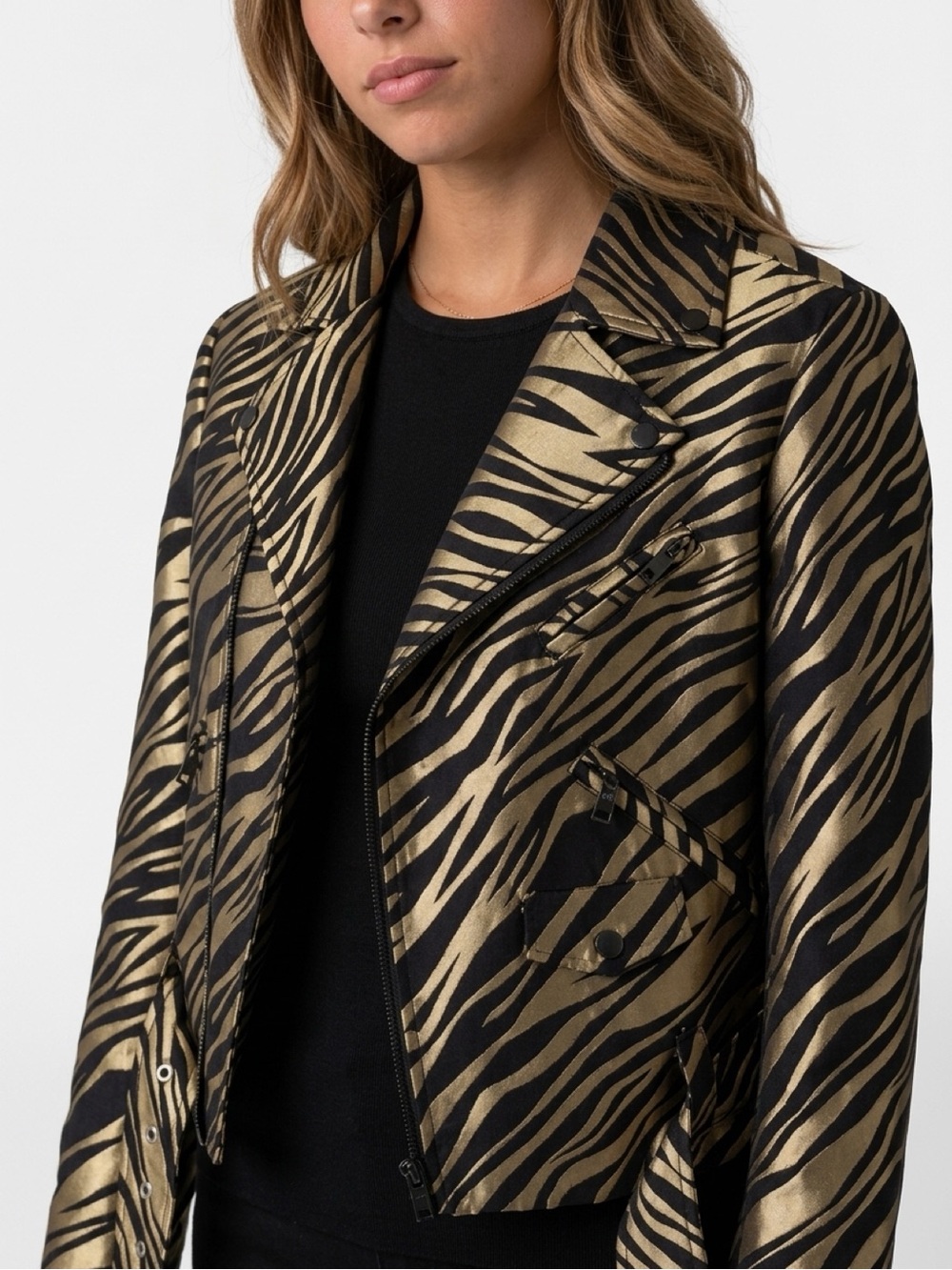 NWT Anne Klein motorcycle style jacket size 2